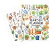 Paper Floral Garden Planner Colorful Horticultural Record Plant Care Checklist  For Home Gardeners