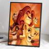 5D DIY Diamond Art Painting Kits for Adults, The Lion King Full Round Crystal Diamond Kits for Beginner for Home Wall Decorate