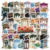 35-150pcs Ancient Greek Architecture Stickers Vintage Aesthetic Sticker Graffiti Diy Laptop Luggage Decals History Buffs Gift
