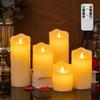 2Pcs Flameless Candles with Remote Timer Flickering Simulate Dripping Led Candles Battery Operated for Indoor Outdoor Decor