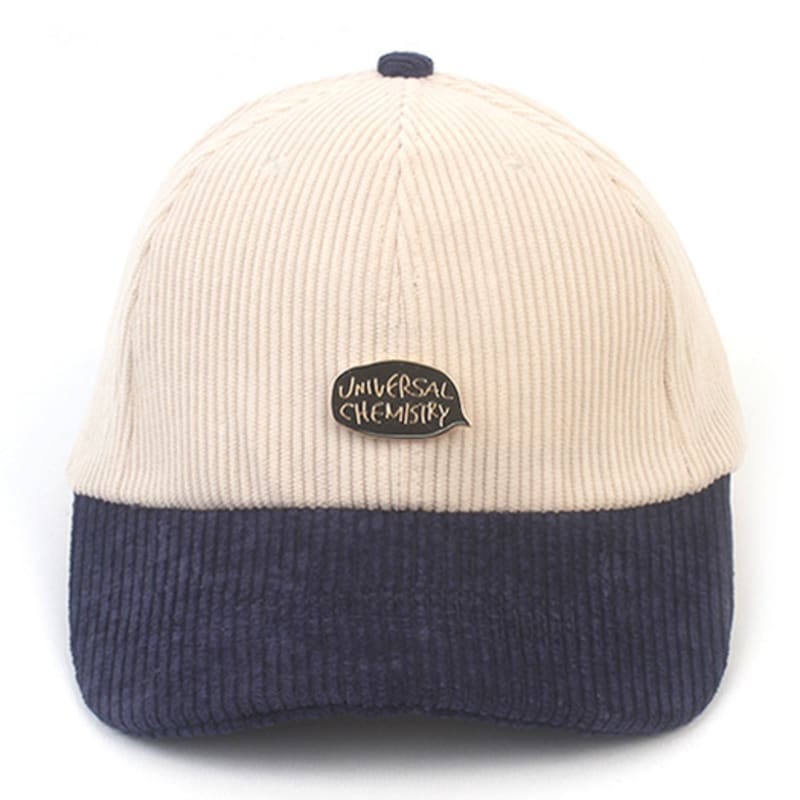 Universal chemistry Corduroy Ivory Navy Ballcap