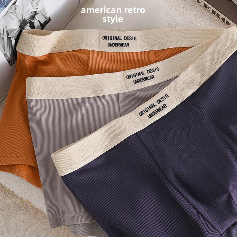 YZL Męskie bokserki z czystej bawełny, oddychające i wygodne