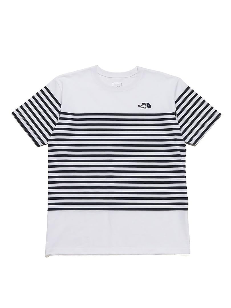 

The North Face Short Sleeve Paneled Striped UV Size M Men s Tee, Quick-Drying, Protection, White, белый