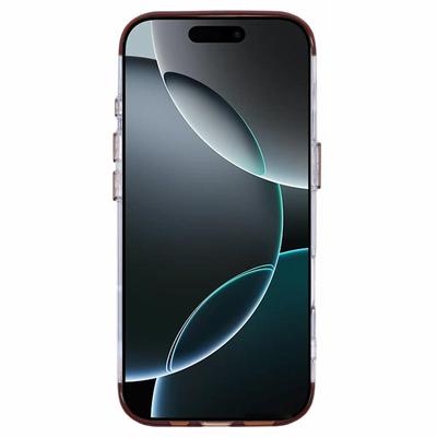 JAUCASE For iPhone 16 Pro Max Clear Case Compatible with MagSafe Lens Frame Kickstand PC+TPU Phone Cover
