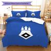 Set Copripiumino Trapuntato Hamburger SV Federa Federe Decorazione Casa Regalo di Compleanno (1 * copripiumino + 2 * federa, senza nucleo)