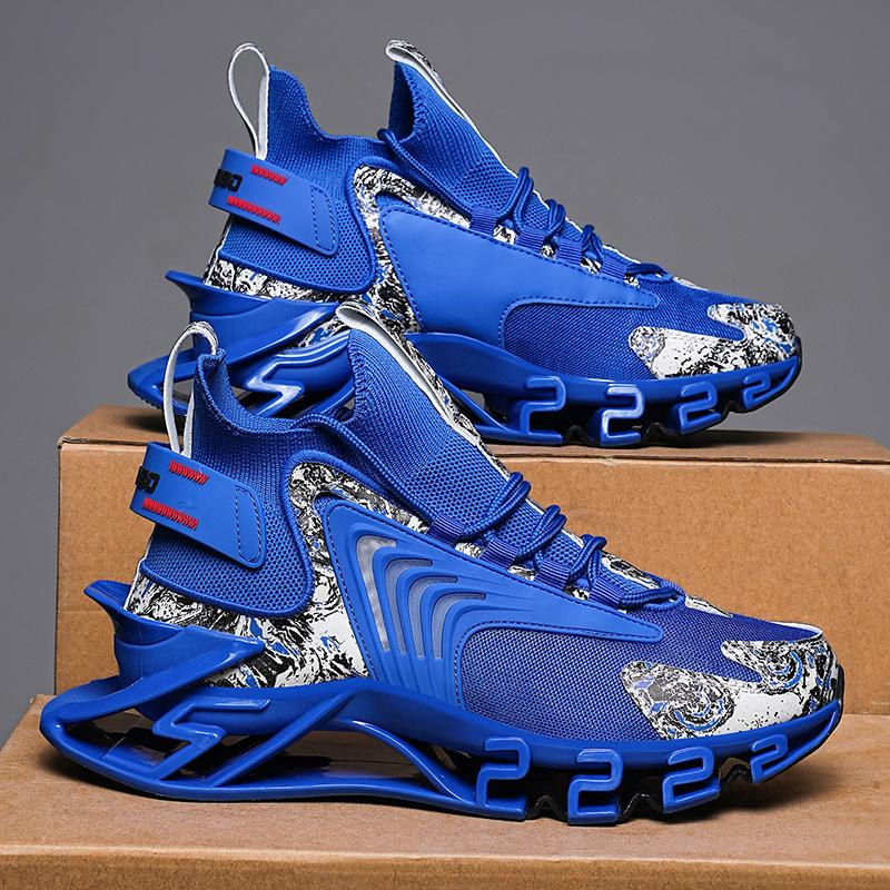 YRZL Mens Sports Shoes High Quality Blade Sneakers Comfortable Size 46 Basketball Shoes Male Trend Jogging Training Footwear