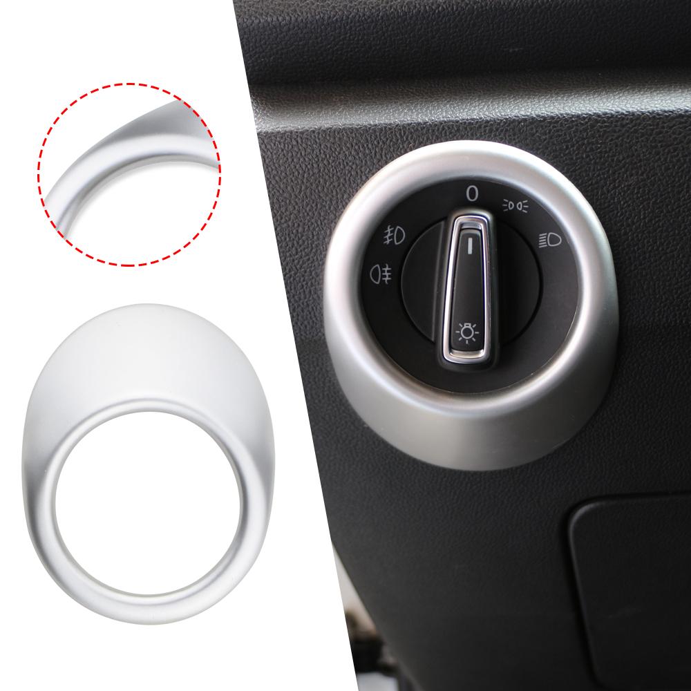 Car Head Light Headlight Adjustment Switch Cover Trim Sticker for Volkswagen VW T-ROC TROC 2017-2021 Decoration Interior ACC