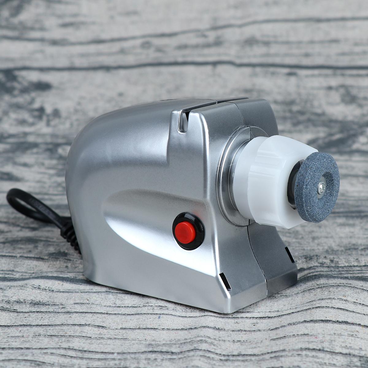 

Электрическая моторизованная точилка для алмазных лезвий, быстрая точилка, многофункциональный инструмент для заточки на домашней кухне (EU Plug) 14.00X8.50X6.00CM серебряный