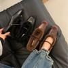 French Low-heeled Plush Shoes Mary Jane Single Shoes Women's Shoes 2025 New Autumn and Winter Warm Cotton Shoes Evening