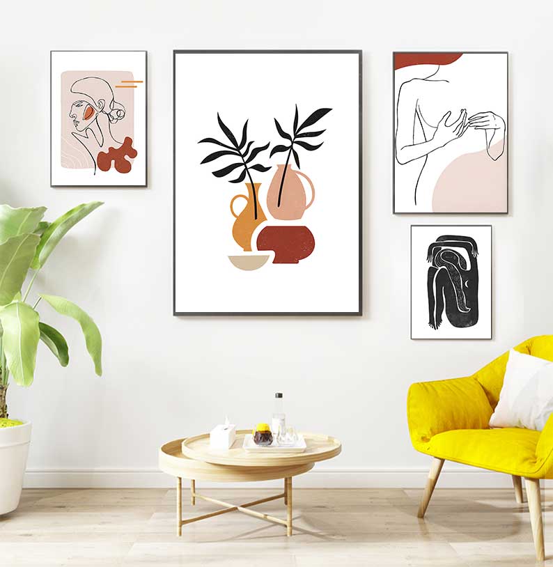 

Абстрактные постеры с линиями тела Матисса, лист, бохо, черный, бежевый, холст, картины, настенная художественная печать, картина, интерьер гостиной, домашний декор