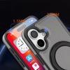 For iPhone 16 Magnetic Case Rotate Ring Kickstand PU Leather+PC+TPU Back Cover