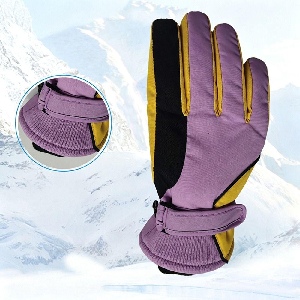 Waterproof Cycling Gloves Warm Snowboard Gloves Fashion Winter Skiing Gloves for Men Women