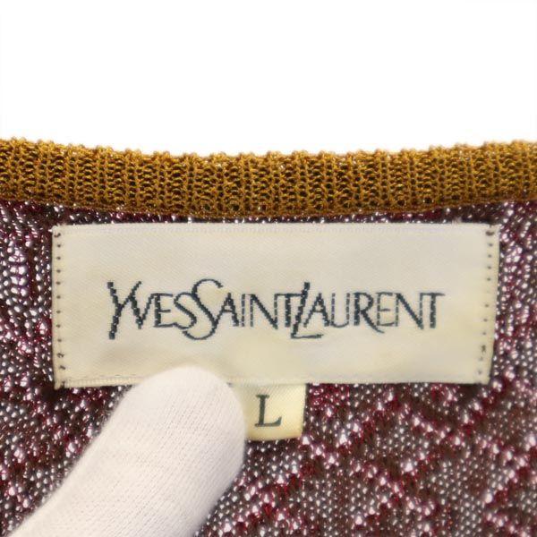 YVES SAINT LAURENT Overall handle Short sleeve knit one piece L Women Used