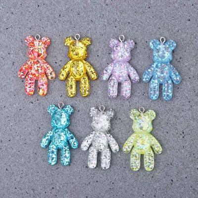 Craft Jewelry Accessories Bracelets Charm Bear Keychain DIY Drop Necklace Little Bears Pendant