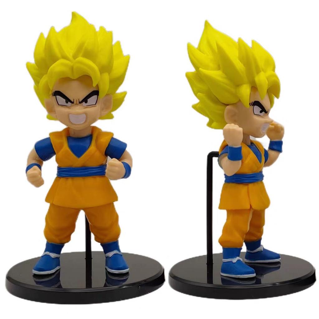 6Pcs Anime Dragon Ball Goku Vegeta Big Devil Super Saiyan Figurine Model Collection PVC Decoration Toys Birthday Gift
