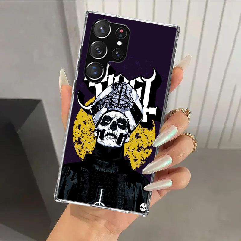

Ghost Papa Emeritus Phone Case for Samsung Galaxy S26 S24 S23 Ultra S25 Edge S22 S21 Plus S20 FE + Soft Print Shell Funda Galaxy Samsung S25 Plus