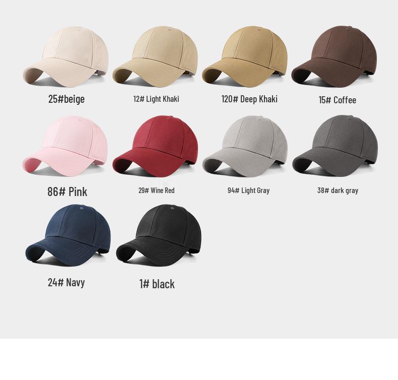 Customizable Unisex Duckbill Baseball Cap with Logo Printing & Embroidery - Versatile for All Seasons, Solid Colors Available