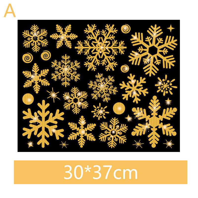

Рождественские наклейки на окна, рождественские наклейки, наклейки со снежинками, статические наклейки для рождественских наклеек, оконные рождественские украшения для окон Style A