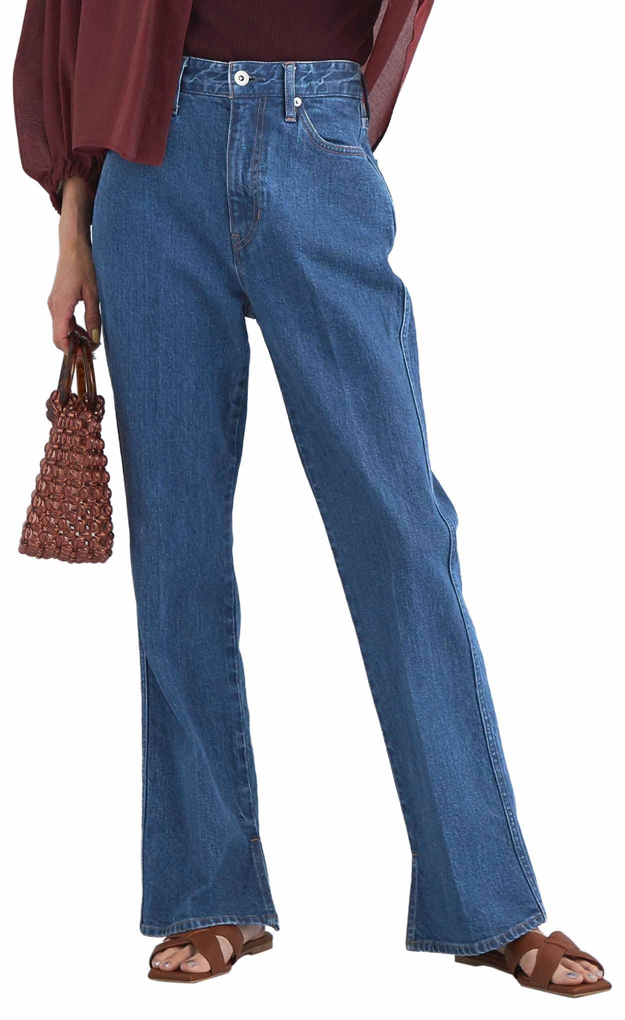 

United Arrows Green Label Relaxing Women s Denim Pants, Sizes Short/Tall, 36146992631 7590, Cobalt (75), XL (42)