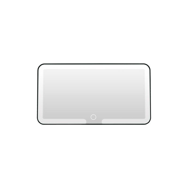 

Ультратонкое автомобильное солнцезащитное козырьковое зеркало для макияжа HD со светодиодной подсветкой и трехуровневой регулировкой, женское косметическое зеркало для макияжа для женщин 2W чёрный