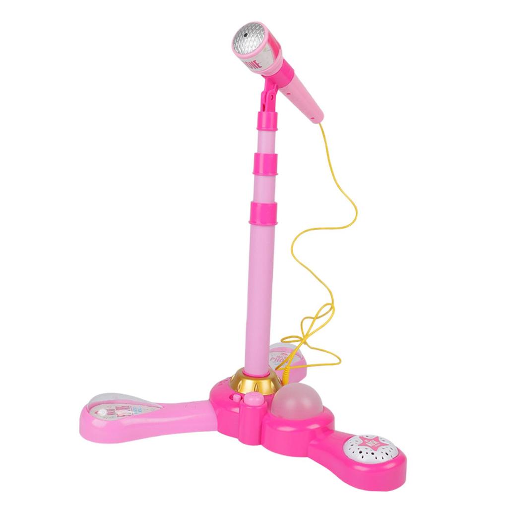 Adjustable Karaoke Machine Toy Microphone Set Musical Portable Early Education with Stand