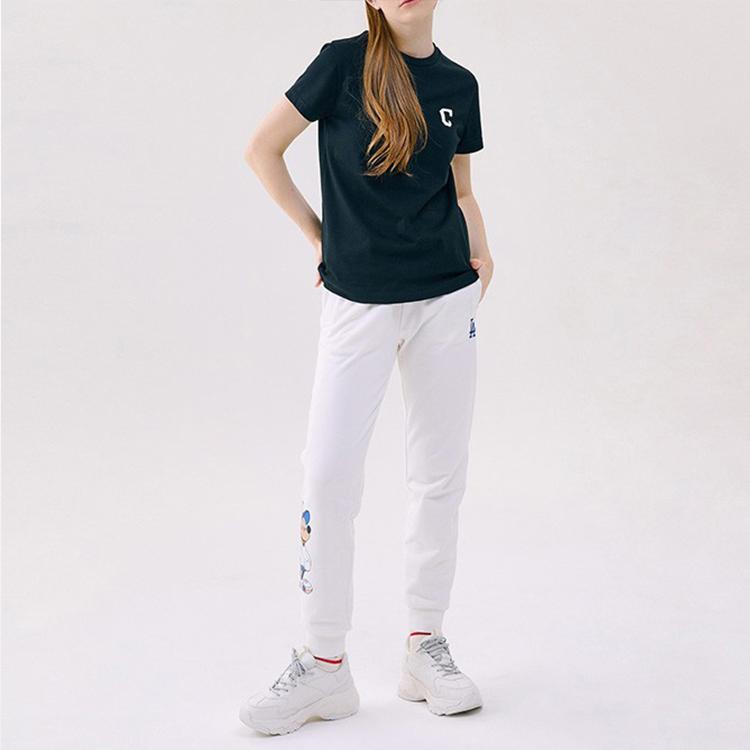 New MLB x Disney T Shirt Unisex Black 31TSK1031-45L