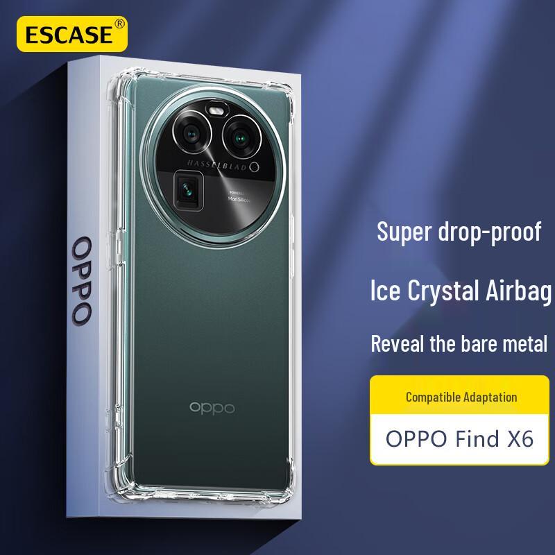 

ESCASE OPPO Find X6 Series Airbag Transparent Protective Case OPPO Phone Case