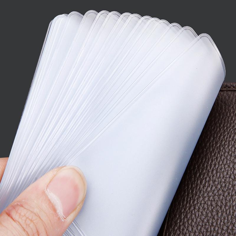 Hasp Leather 24 Slots Bits Business Card Bag Card Case Men Women ID Holders Bank Credit Card Organizer Bags Passport Card Wallet