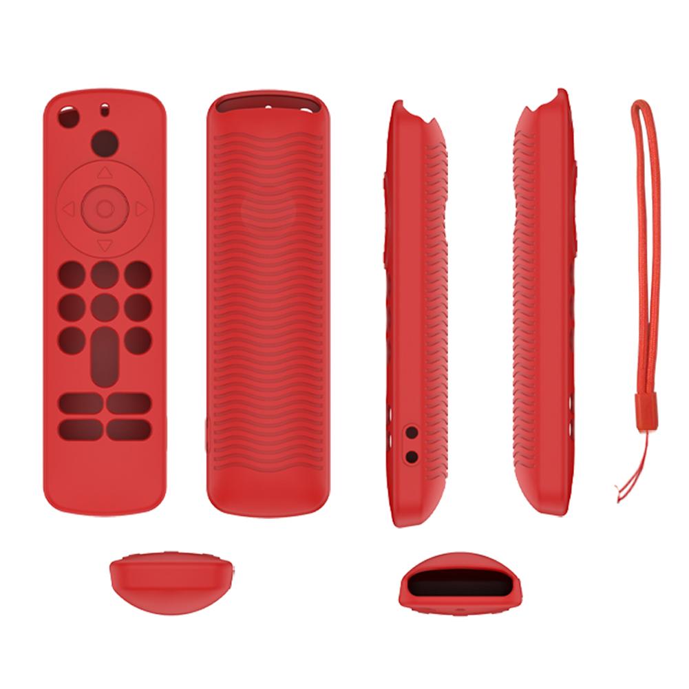 Silicone Remote Case Anti-Slip Protective Cover with Lanyard Protective Controller Sleeve Skin Remote Cover for Fire TV Stick HD