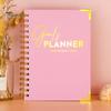 Make Your Goals A Reality Planner 2026 Weekly Notebook Spiral Bound Goal Journal with Elegant Cover Smooth Lines Design Setting & Task Tracking