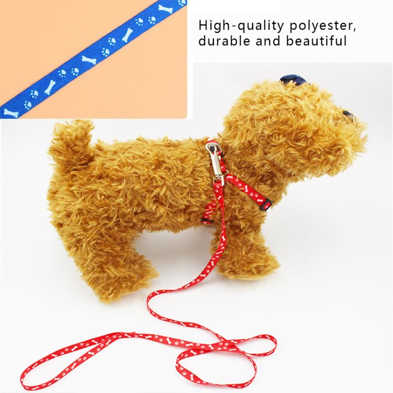 Polyester Pet Chest  Strap Soft Breathable Harness Rope Leash For Medium/large Dogs Cats