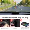 M4 Colorful LED Font OBD HUD Car Head Up Display Meter Digital Windshield Projector Speedometer MPH KMH PRM Water Temp Voltage