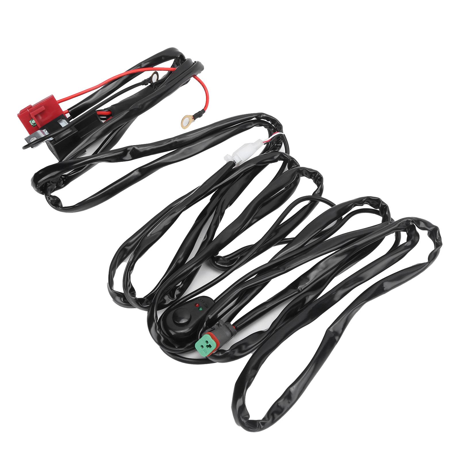

Switch Wiring Harness 40A 12V 3M LED 1V1 with DT Interface Waterproof for Car Spotlight