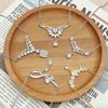 Necklace New Horse Eye Water Drop Light Luxury Necklace Accessories Female Simple Design Sense Niche Non-Fading Clavicle Chain