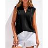 Summer New V-neck Casual Shirt Women's Vest Sleeveless Shirt