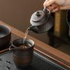 Purple pottery side handle fair cup household tea moisture tea set tea sea relief high-end ceramic tea cup kung fu tea set accessories