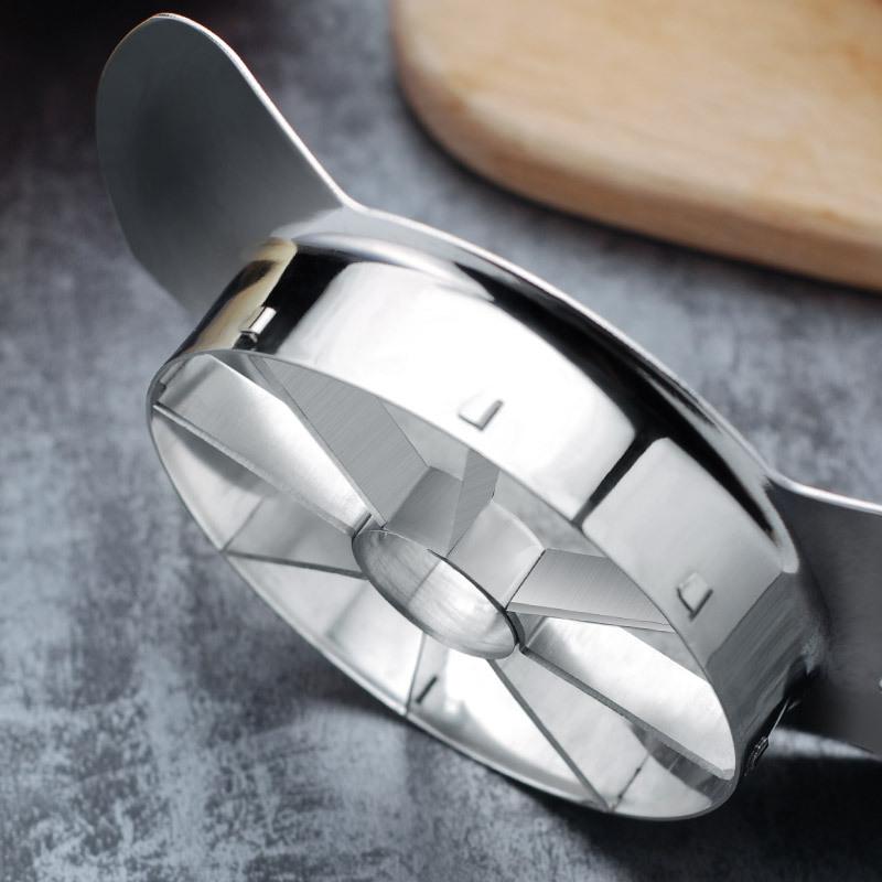 Kráječ na jablka 8/12 čepelí Nerezová ocel Dělič jablek Odstraňovač jádřinců Kuchyňský pomocník Nástroj na odstraňování jádřinců pro hrušku bramboru cibuli