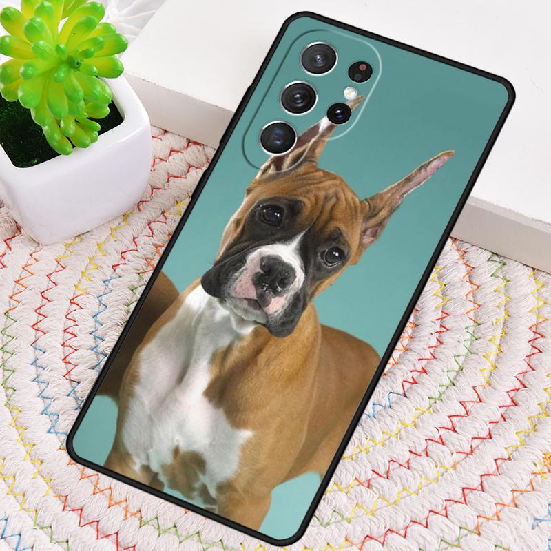 Boxer Dog Phone Case for Samsung Galaxy note 10 pro S26 Ultra S23 S24 FE S25 S21 S22 PLUS shockproof Cove