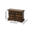 1/12 Dollhouse Wooden Miniature Bedroom Bedside Table Storage Drawer Cabinet Model Doll House Bedroom Decor House Ornament