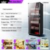 Compact Vertical Dish Drying Cabinet for Tableware and Utensils