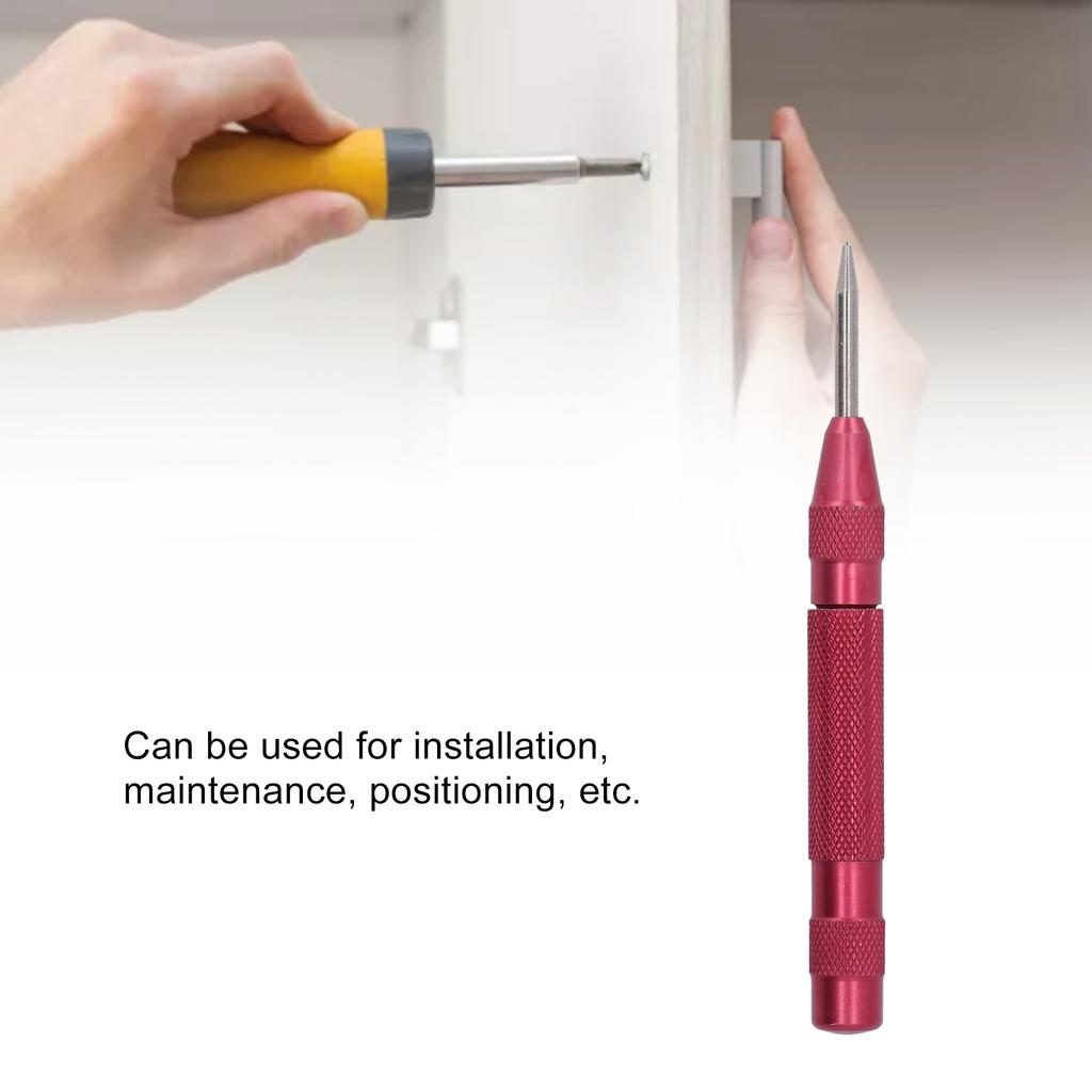 4Pcs Center Punch Automatic High Speed Steel 5in Tool Set Kit for Installation Maintenance