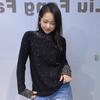 Semi-high-neck Knitted Sweater for Women in Autumn and Winter, with Rhinestones on The Cuffs, Is A Versatile Top That Can Make You Look Slimmer