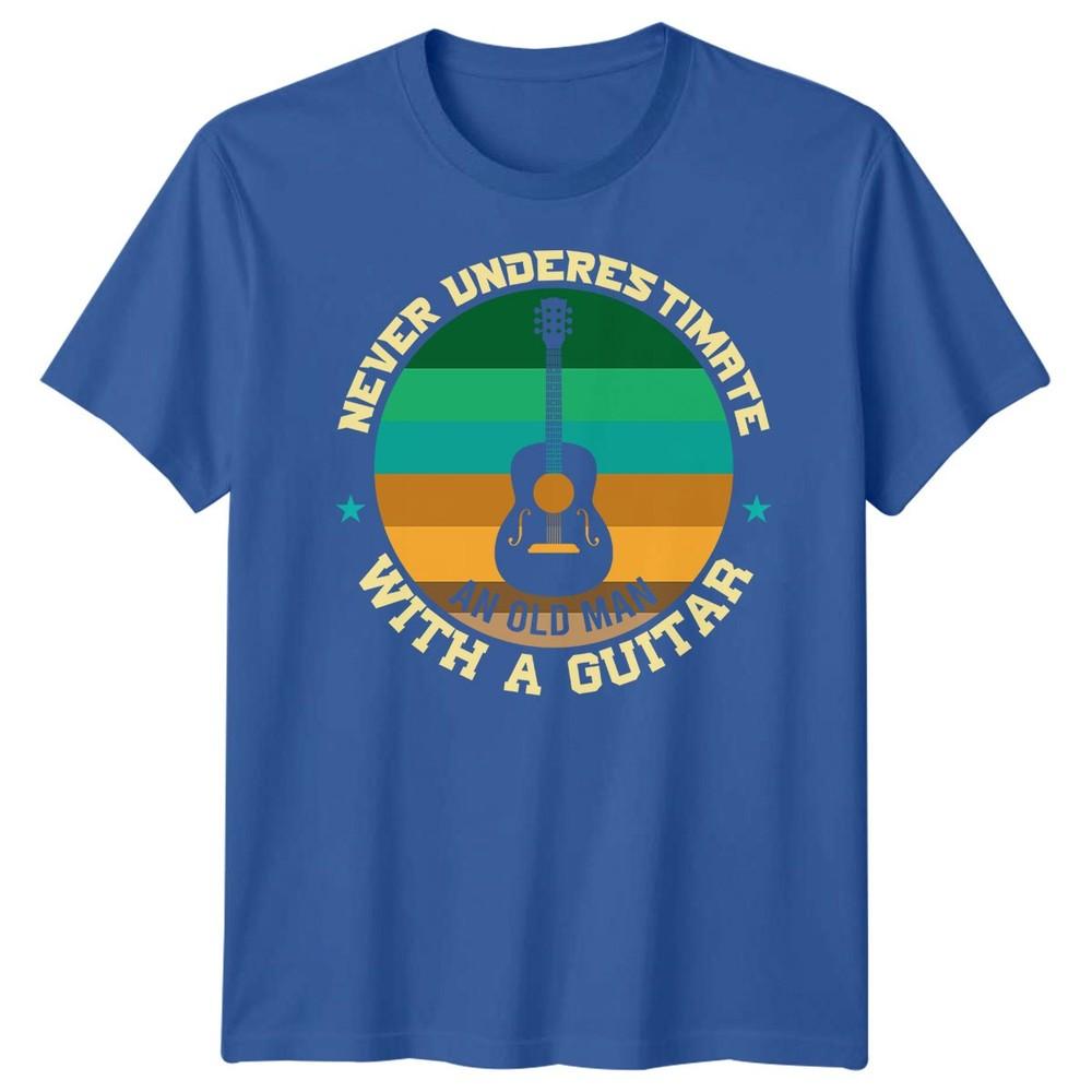 Never Underestimate An Old Unisex With A Guitar Guitarist Hobbies Unisexs Tee