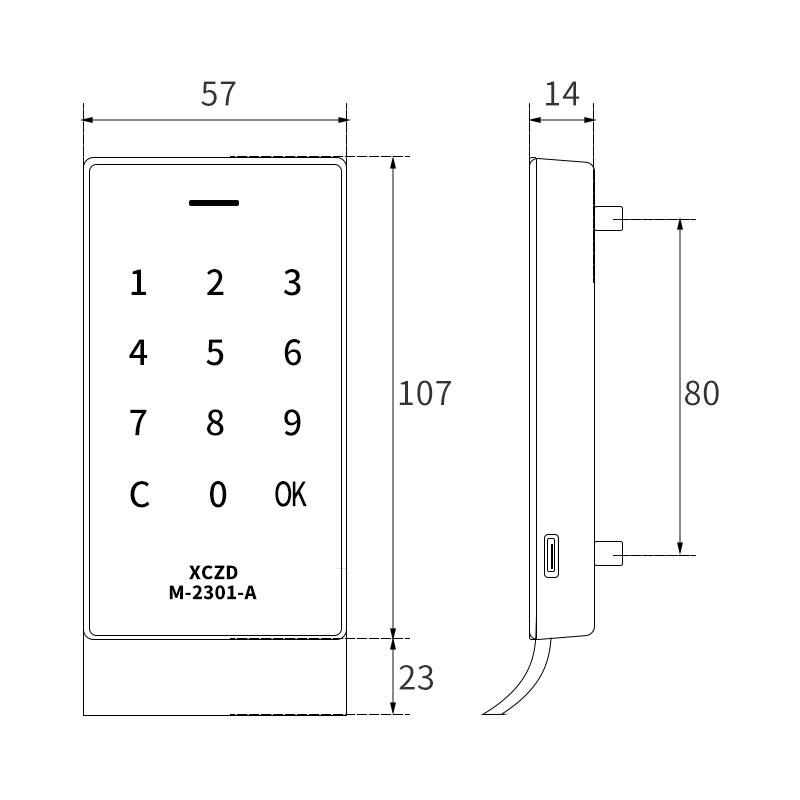 With Shake Hands Keyless Digital Lock Electronic Cabinet Lock Zinc Alloy Digital Cabinet Intelligent Lock