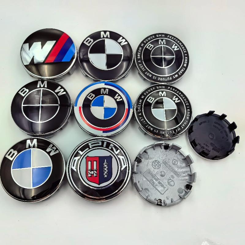Tappi Centrali per Cerchi BMW 56/68mm Compatibili con E46 E39 E60 E90 E53 E36 E30 E87 F10 F20 F30 X1 X3 X5 X6 X7 Accessori Auto