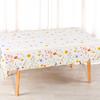 Spring Wildflowers Plastic Tablecloth Floral Grass Tablecover for Weddings, Mother's Day, Birthdays, Seasonal Spring Party Decor
