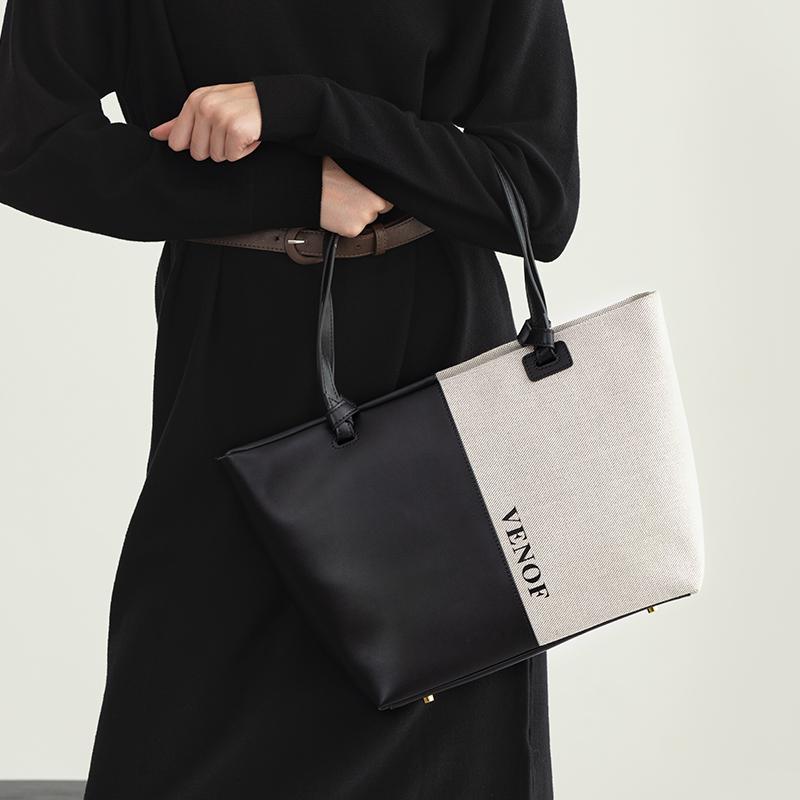 VENOF 2022 große Kapazität frauen Schulter Tasche Weibliche Hohe Qualität Weiche Leder Pendler Handtasche Top Grade Unterarm Shopper Taschen