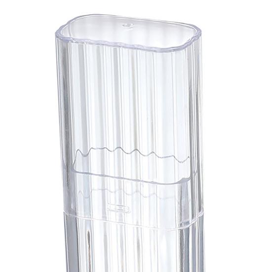 Boîte de rangement pour cure-dents, mini étui de rangement portable en plastique transparent pour cure-dents pour voyage
