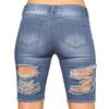 Módní Dámské Kapesní Elastické Jeans Džínové kalhoty Dámské šortky Ležérní šortky