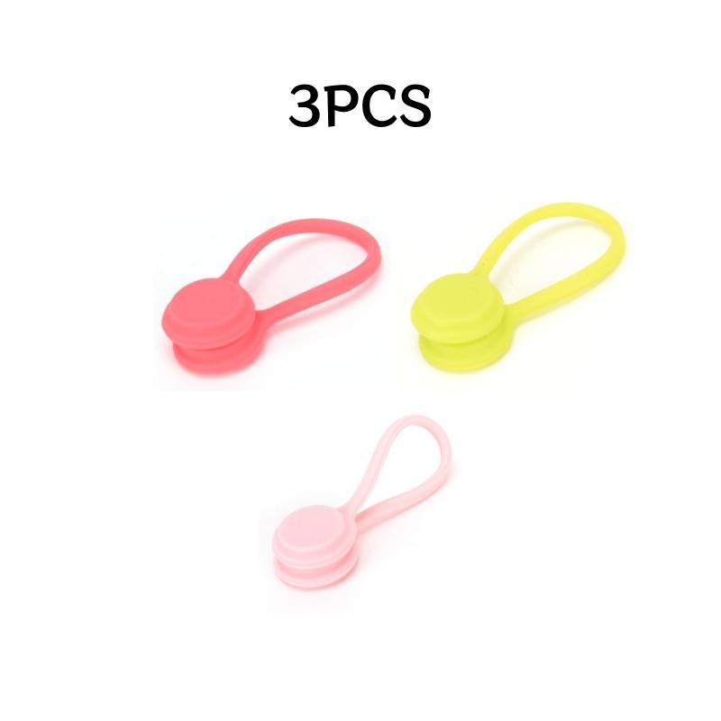 11/1pcs Reusable Magnetic Cable Ties Cord Organizer Silicone Magnetic Cords Tie Cord Winder for Earbuds Stuff Book Marker Fridge
